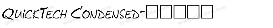 QuickTech Condensed字体转换